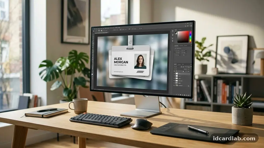 Understanding the Difference Between ID Card Mockups, Templates, and Final Designs