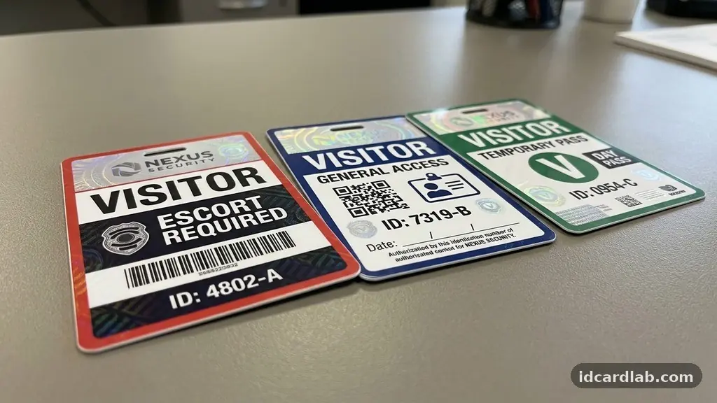 Visitor ID Cards: Design Features That Help Staff Identify Guests